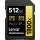 LEXAR SDcard 512GB 1800x SDXC UHS-II Card GOLD Series W 205 MB/s R 280 MB/s LSD1800512G-BNNNG